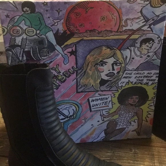 Black Moto Boots. Zip up! - Picture 5 of 6